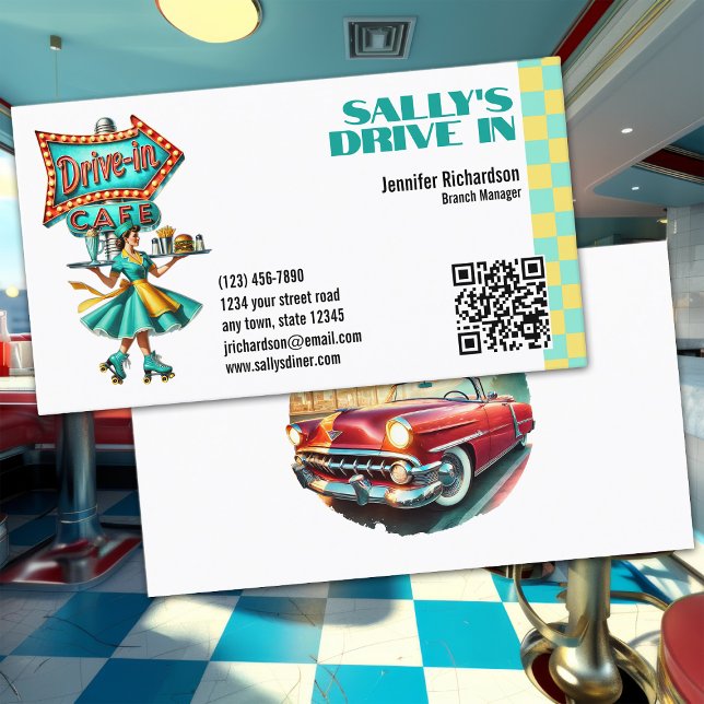 Retro Diner Business Card (Creator Uploaded)