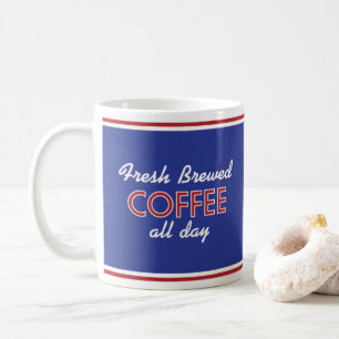 Retro Diner Coffee Mug -Retro Design Drinkware Set