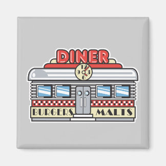 retro diner design magnet