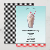Retro Diner Milkshake Ice Cream Birthday Party