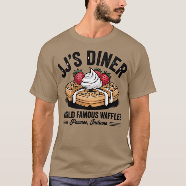 Retro Diner T-Shirt – “JJ’s Diner World Famous Waf (Front)
