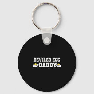 Retro Dinner You Know Why I'm Here Deviled Egg Dad Key Ring
