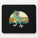 Retro Dino Dinosaur Golfer Gift T Rex Disc Golf  Mouse Pad<br><div class="desc">Retro Dino Dinosaur Golfer Gift T Rex Disc Golf</div>