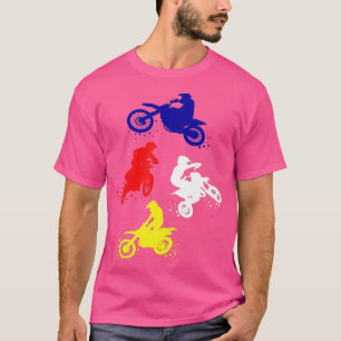 Retro Dirt Bike Boys Toddler Motocross Gift T-Shirt