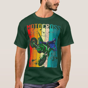 Retro Dirt Biking Gift Dirt Bike Graphic Vintage T-Shirt