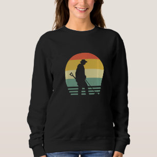 Retro Dirt Fishing Metal Detecting For Men Sweatshirt