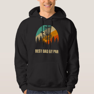 Retro Disc Golf Best Dad  Sunset Vintage Frisbee G Hoodie
