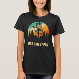 Retro Disc Golf Best Dad Sunset Vintage Frisbee Go T-Shirt