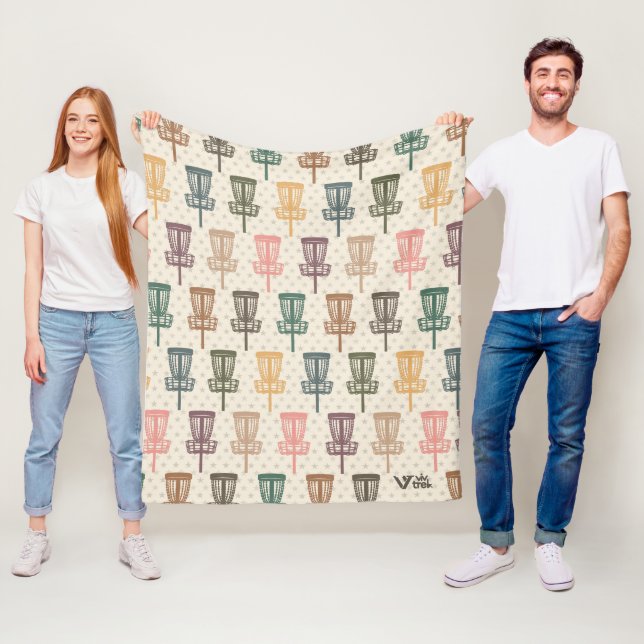 Retro Disc Golf Blanket Gift, Vintage Disc Golf (In Situ)