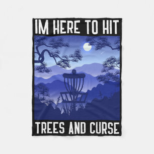 Retro Disc Golf Design For Men Women Kids Disc Gol Fleece Blanket