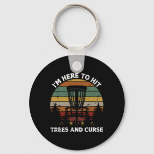 Retro Disc Golf Design For Men Women Kids Disc Gol Key Ring