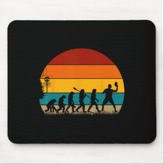 Retro Disc Golf Evolution Mouse Pad