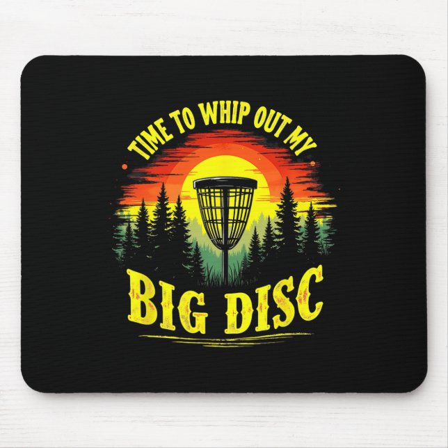 Retro Disc Golf For Players  Mouse Pad (Front)