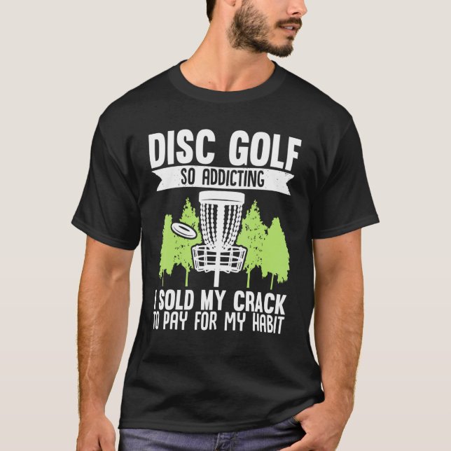 Retro Disc Golf Frisbee Golf Frolf T-Shirt (Front)