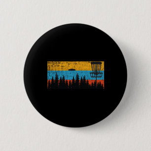 Retro Disc Golf Frolf Frisbee Vintage 70s 80s Styl 6 Cm Round Badge