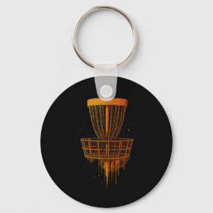 Retro Disc Golf Frolf Vintage Frisbee Golf Pullove Key Ring