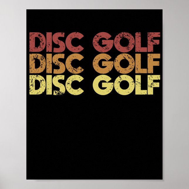 Retro Disc Golf Poster (Front)