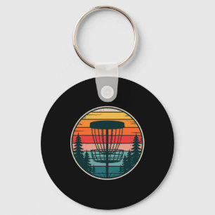 Retro Disc Golf Sket Key Ring