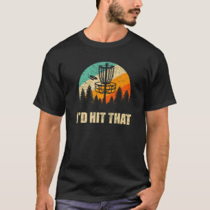 Retro Disc Golf Sport , Sunset Vintage Frisbee Gol T-Shirt