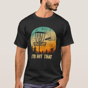 Retro Disc Golf Sport Sunset Vintage Frisbee Golf T-Shirt