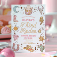 Retro Disco Cowgirl Third Rodeo 3rd Birthday Party