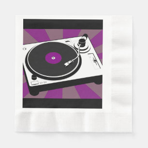 Retro Disco Dance Birthday Party Napkin