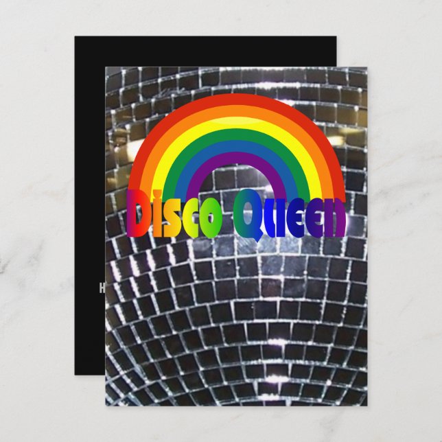 Retro Disco Dance Party | 70s Party Disco Ball Invitation (Front/Back)