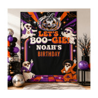 Retro Disco Halloween Birthday Party Backdrop