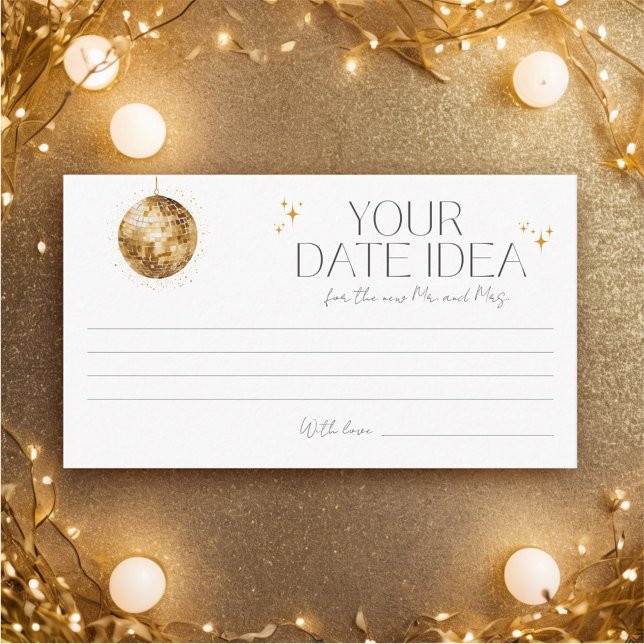 Retro Disco Party Date Night Idea Enclosure Card (Creator Uploaded)
