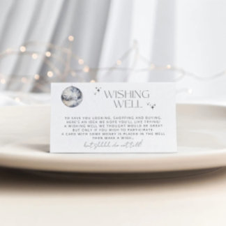 Retro Disco Party Wishing Well Enclosure Card