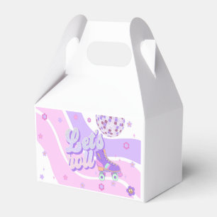 Retro Disco Roller Skate 1st Birthday Favour Box