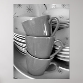 RETRO DISHES I POSTER