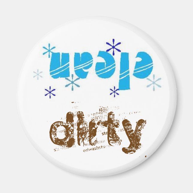 Retro dishwasher magnet (Front)