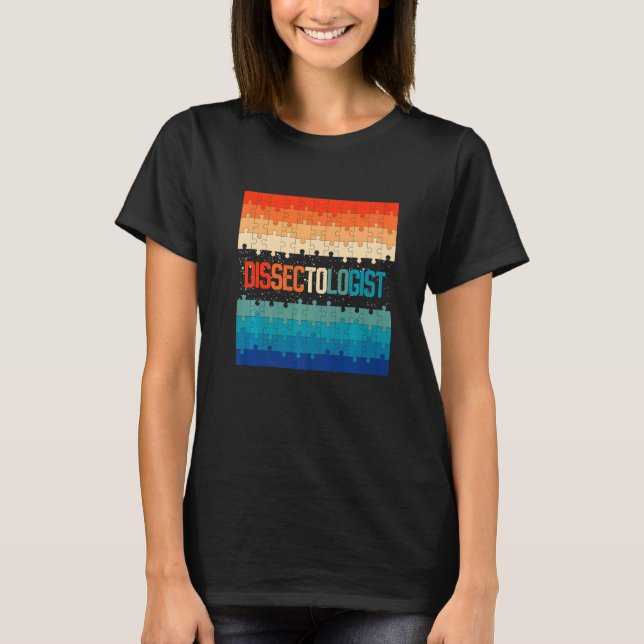 Retro Dissectologist Jigsaw Puzzle T-Shirt (Front)