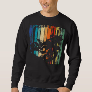 Retro Distressed Braap Motor Cross Speed Junkie Sweatshirt