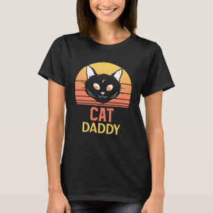 Retro Distressed Cat Daddy Vintage Eighties Style T-Shirt