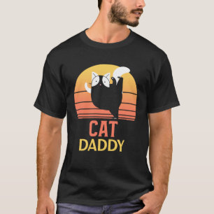 Retro Distressed Cat Daddy Vintage Eighties Style T-Shirt