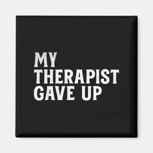 Retro Distressed Mental Health Humor My Therast Ga Magnet