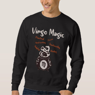 Retro Distressed Virgo Zodiac Virgo For Women Sweatshirt