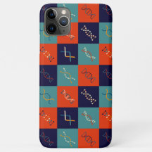 Retro DNA genetics stem biology pattern set