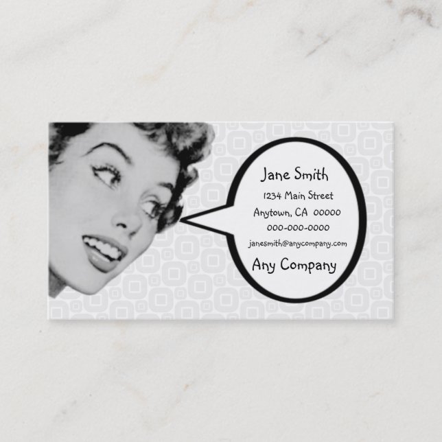 Retro Do Tell V4 Business Card (Front)