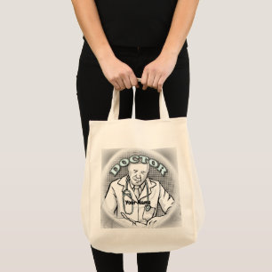 Retro doctor  tote bag