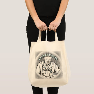 Retro doctor tote bag