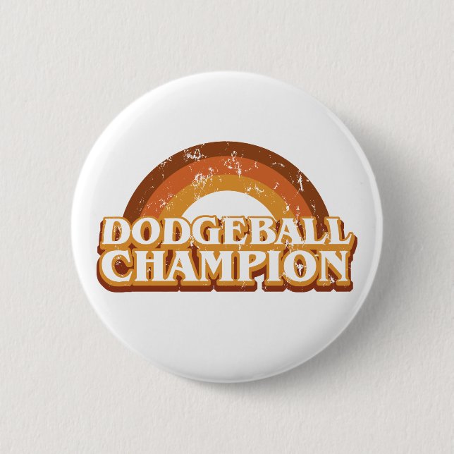 Retro Dodgeball Champion Button (Front)