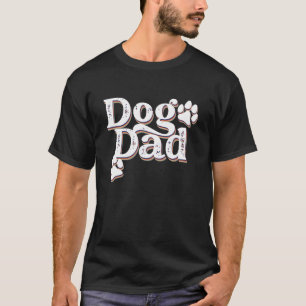 Retro Dog Dad Dog Animal Daddy Father's Day Cute T-Shirt