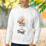 Retro Dog DAD Personalised Puppy Pet Photo  Sweatshirt<br><div class="desc">Dog Dad ... Surprise your favourite Dog Dad this Father's Day , Christmas or his birthday with this super cute custom pet photo t-shirt. Customise this dog dad shirt with your dog's favourite photos, and name. This dog dad shirt is a must for dog lovers and dog dads! Great gift...</div>