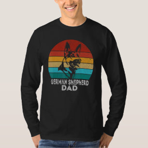 Retro Dog German Shepherd Dad Shepherd Dog T-Shirt