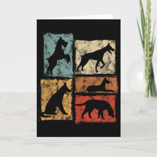 Retro Dog Graphic I Love And Pet All Dogs For Men  Card