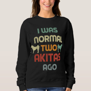 Retro Dog Mum Gifts Women Men Kids Funny Akita Lov Sweatshirt