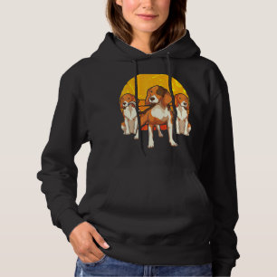Retro Dog  Pet Owner Animal Sunset Beagle Hoodie